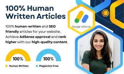 Write 5 unique SEO friendly articles for Google AdSense approval